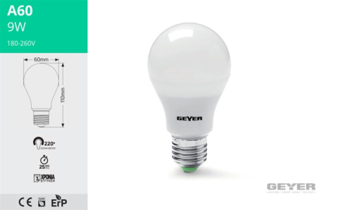 Α60 LED 9W GEYER