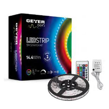 ΤΑΙΝΙΑ LED ΣΕΤ 14,4W RGB GEYER