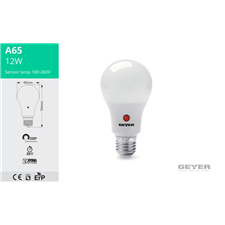 A65 LED SENSOR 12W (ΜΕ ΦΩΤΟΚΥΤΤΑΡΟ )GEYER